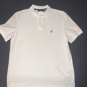 Náutica “White” Polo Dress Shirt / Size Small